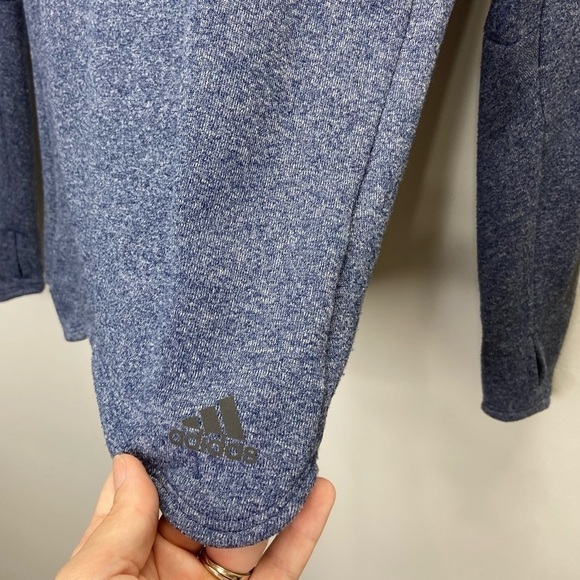 Adidas Performance Hoodie Climalite Blue Sz XS - Picture 5 of 7
